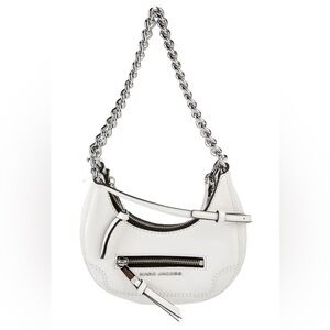 Marc Jacobs Mini Crescent Crinkle Leather Crossbody Bag